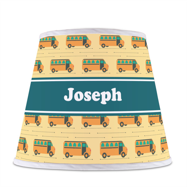 School Bus Poly Film Empire Lampshade - Front View