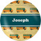School Bus Melamine Plate (Personalized)