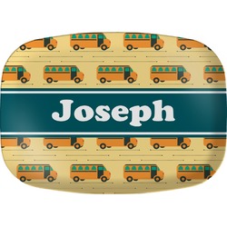 School Bus Melamine Platter (Personalized)