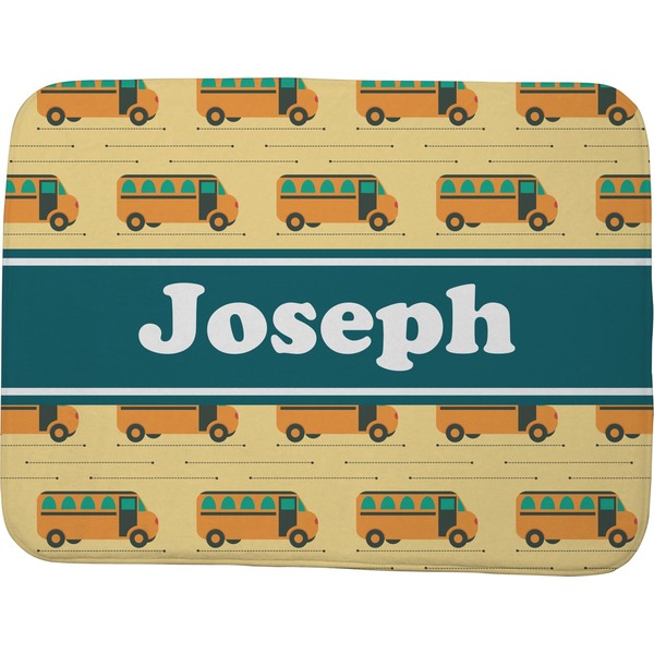 Custom School Bus Memory Foam Bath Mat - 48"x36" (Personalized)