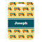 School Bus Metal Luggage Tag - Front Without Strap