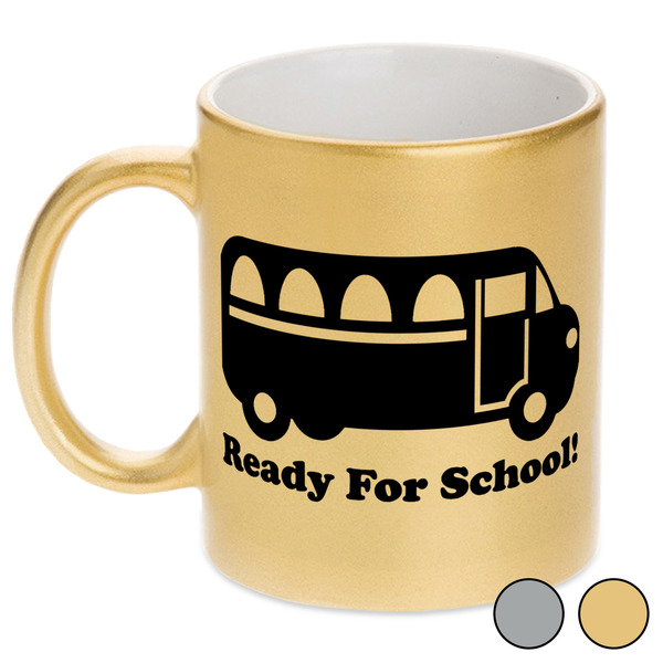 School Bus Metallic Mugs