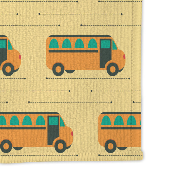 School Bus Microfiber Dish Rag - DETAIL