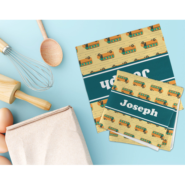 School Bus Microfiber Dish Rag - LIFESTYLE