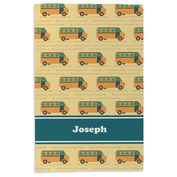 School Bus Microfiber Dish Towel - APPROVAL