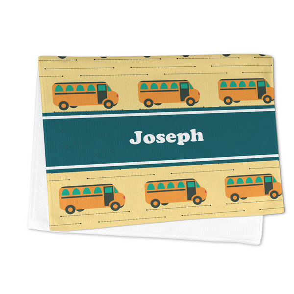 School Bus Microfiber Dish Towel - FOLDED HALF
