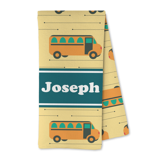 Custom School Bus Kitchen Towel - Microfiber (Personalized)