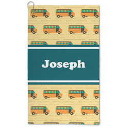 School Bus Microfiber Golf Towel - Large (Personalized)