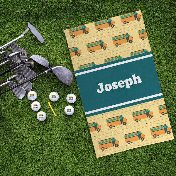 School Bus Microfiber Golf Towels - LIFESTYLE