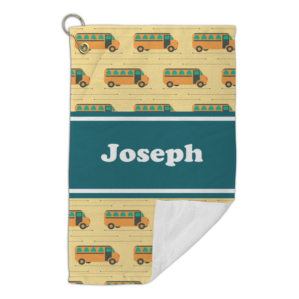 School Bus Microfiber Golf Towels Small - FRONT FOLDED