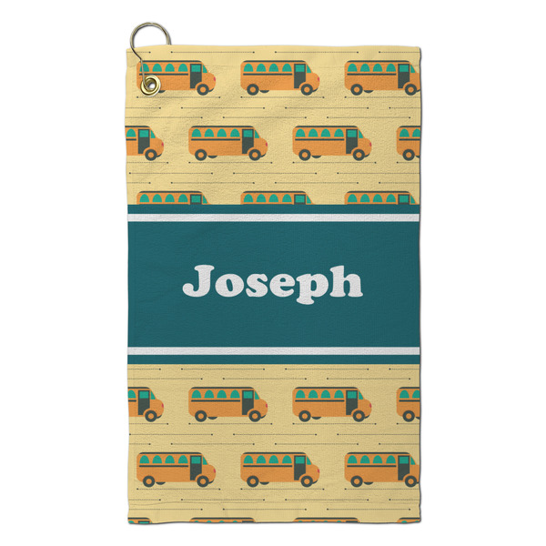 Custom School Bus Microfiber Golf Towel - Small (Personalized)