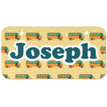 School Bus Mini/Bicycle License Plate (2 Holes) (Personalized)