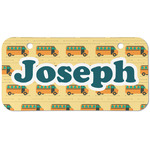 School Bus Mini/Bicycle License Plate (2 Holes) (Personalized)