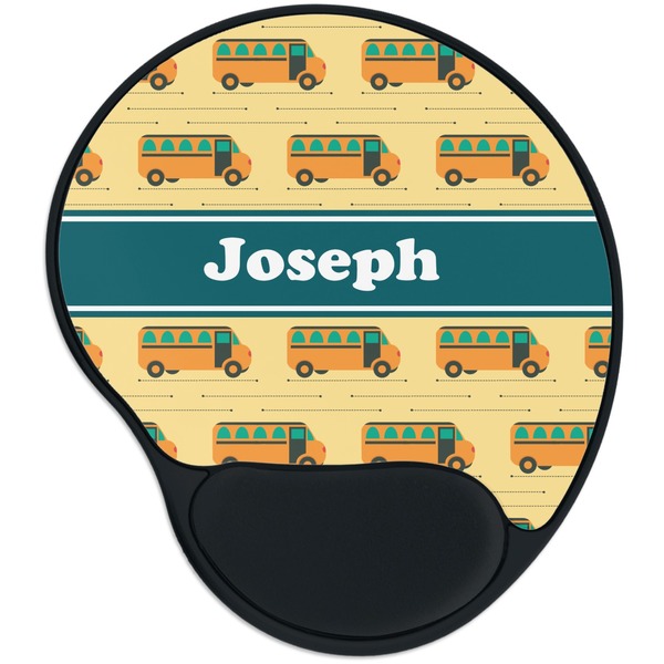 Custom School Bus Mouse Pad with Wrist Support