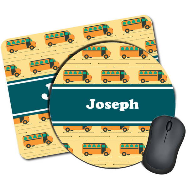 Custom School Bus Mouse Pad (Personalized)