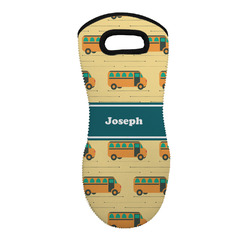 School Bus Neoprene Oven Mitt w/ Name or Text