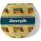 School Bus Burp Pad - Velour w/ Name or Text