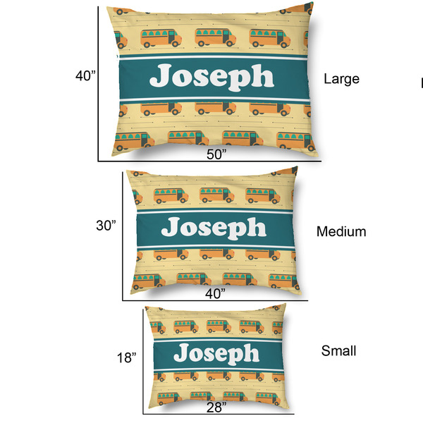 School Bus Outdoor Dog Beds - SIZE CHART