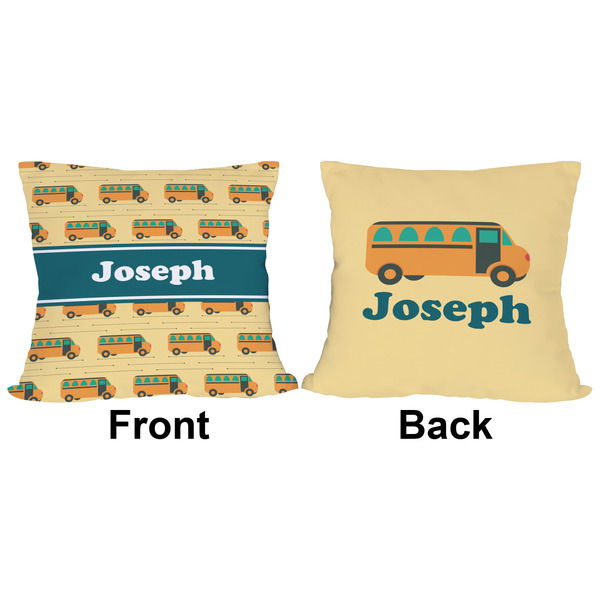 School Bus Outdoor Pillow - 16x16