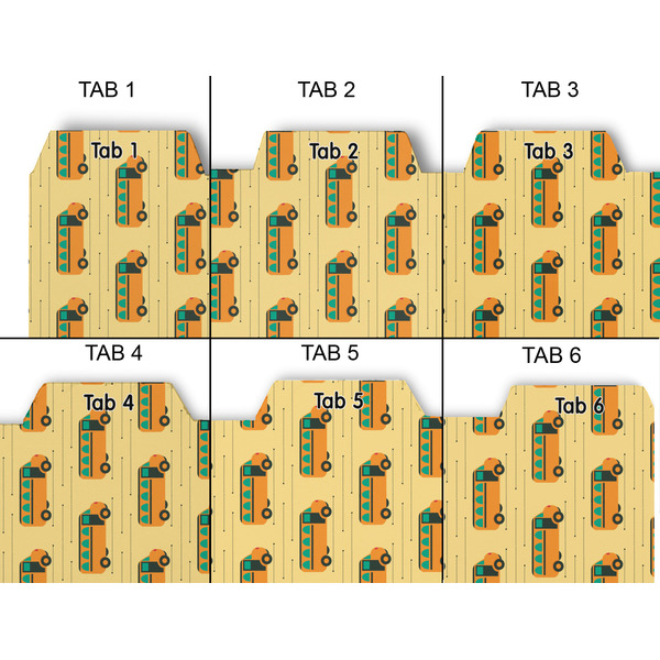 School Bus Page Dividers - Set of 6 - Approval