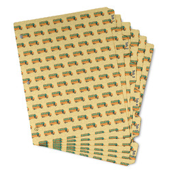 School Bus Binder Tab Divider - Set of 6 (Personalized)