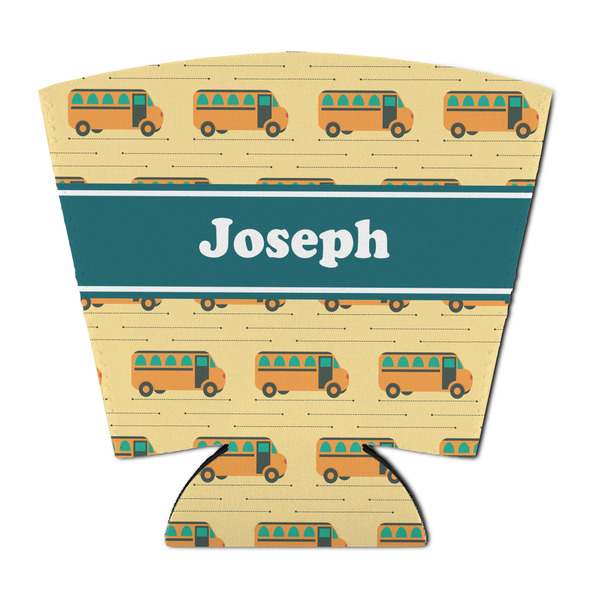 Custom School Bus Party Cup Sleeve - with Bottom (Personalized)