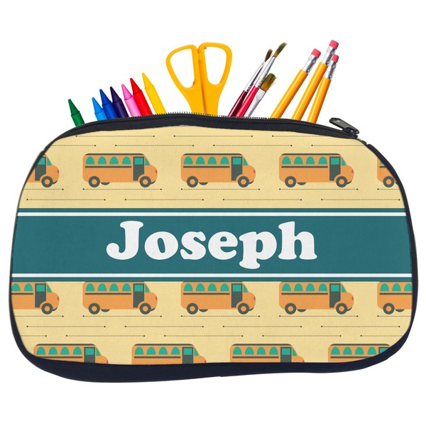 School Bus Pencil / School Supplies Bags - Medium