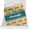 School Bus Minky Blanket - Twin / Full - 80"x60" - Single Sided (Personalized)