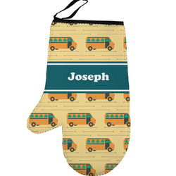 School Bus Left Oven Mitt (Personalized)
