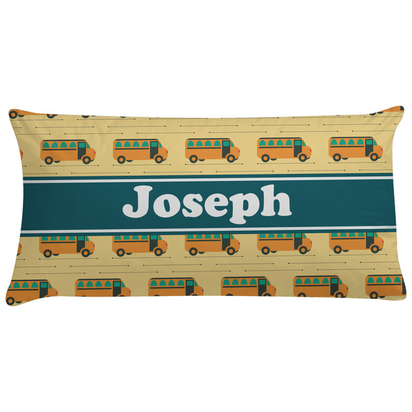 Custom School Bus Pillow Case - King (Personalized)