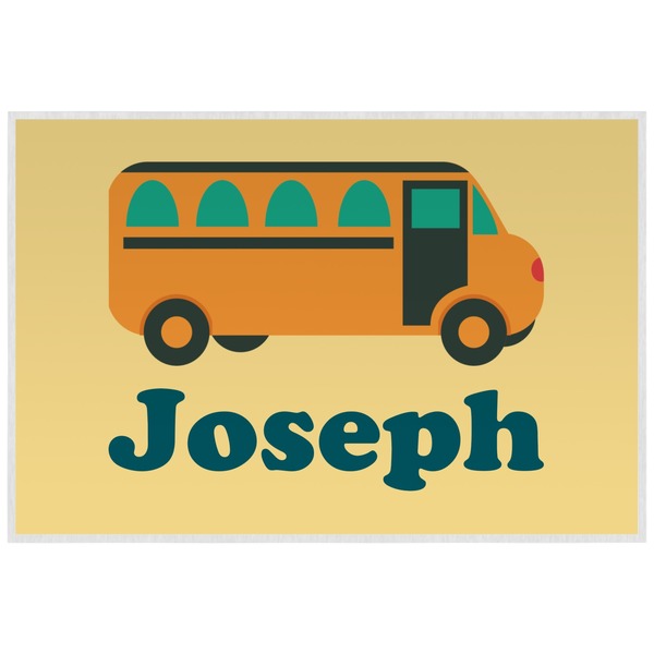 School Bus Personalized Placemat (Back)