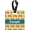 School Bus Personalized Square Luggage Tag