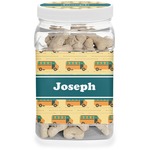 School Bus Dog Treat Jar (Personalized)