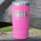 School Bus 20 oz Stainless Steel Tumbler - Pink - Double Sided (Personalized)