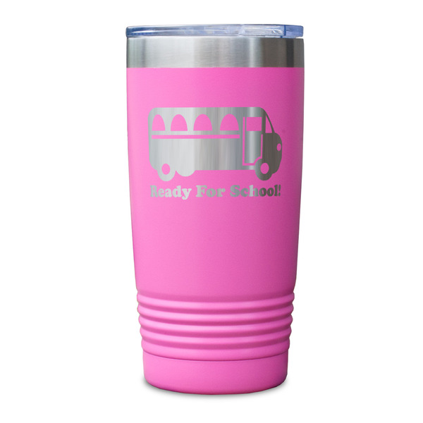 School Bus Pink Polar Camel Tumbler - 20oz - Single Sided - Approval