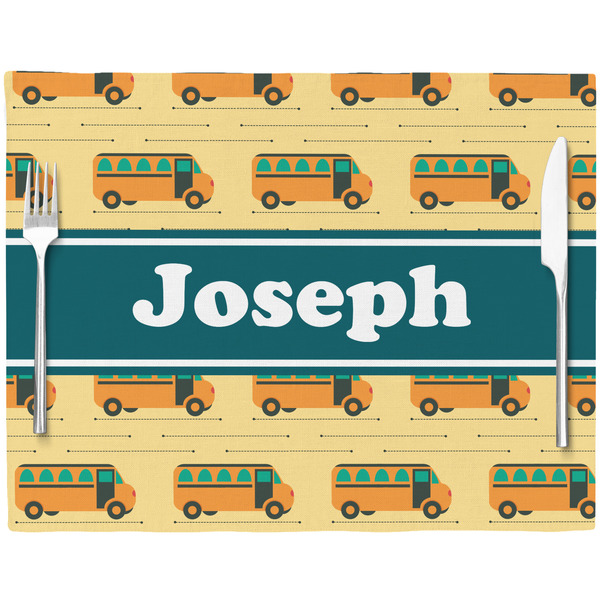 School Bus Placemat with Props