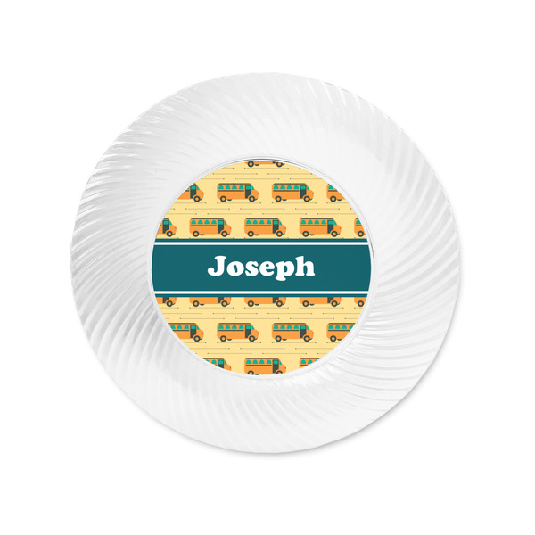 School Bus Plastic Party Appetizer & Dessert Plates - Approval