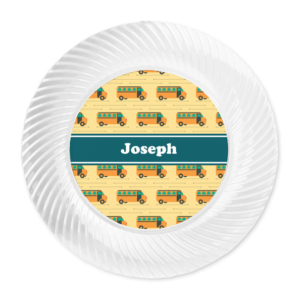 School Bus Plastic Party Dinner Plates - Approval