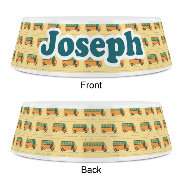 School Bus Plastic Pet Bowls - Small - APPROVAL