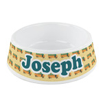 School Bus Plastic Dog Bowl - Small (Personalized)