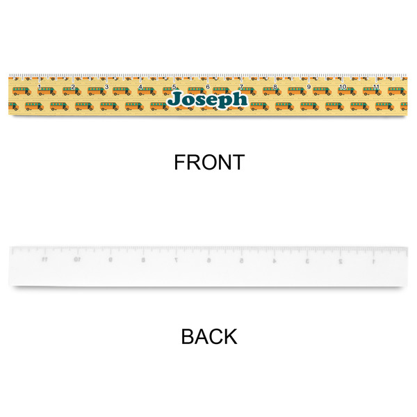 School Bus Plastic Ruler - 12" - APPROVAL