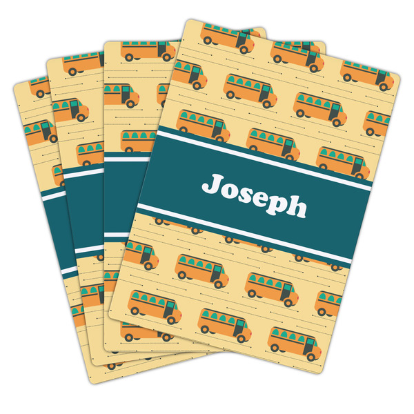 School Bus Playing Cards - Hand Back View