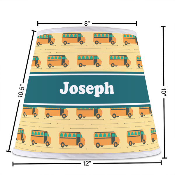 School Bus Poly Film Empire Lampshade - Dimensions