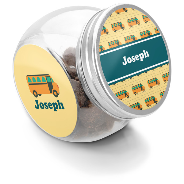 Custom School Bus Puppy Treat Jar (Personalized)