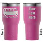 School Bus RTIC Tumbler - Magenta - Laser Engraved - Double-Sided (Personalized)