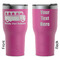 School Bus RTIC Tumbler - Magenta - Double Sided - Front & Back