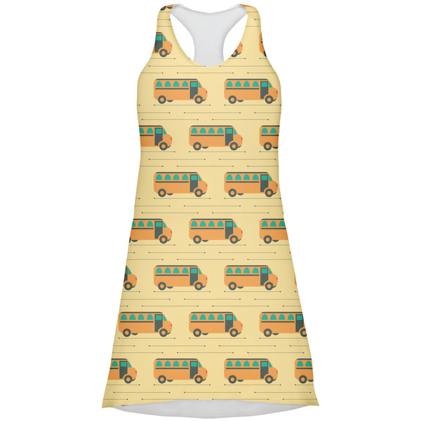 Custom School Bus Racerback Dress - X Small