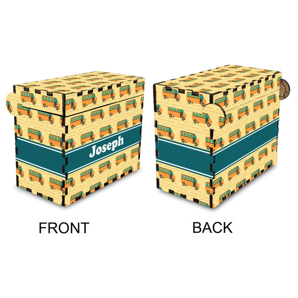 School Bus Recipe Box - Full Color - Approval