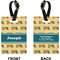 School Bus Rectangle Luggage Tag (Front + Back)