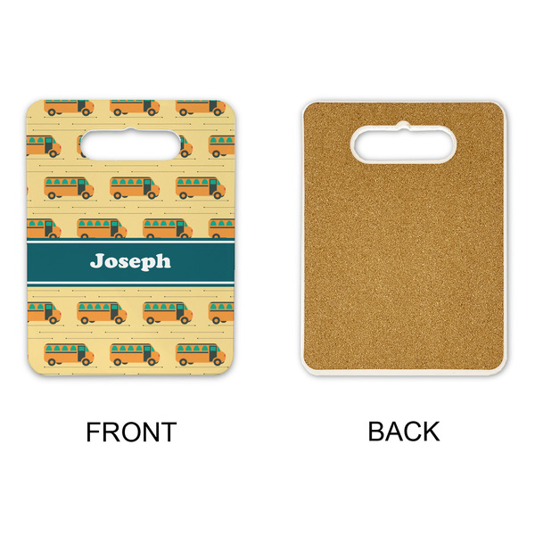 School Bus Rectangle Trivet with Handle - APPROVAL